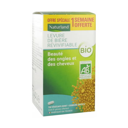 Levure de Bière Revivifiable Bio, 150 Végécaps dont 21 Végécaps Offertes | Parashop.com