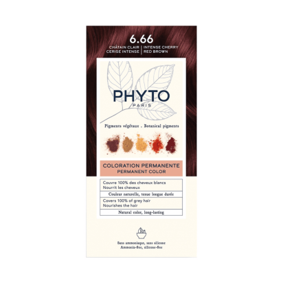 Coloration 6.66 Châtain Clair - Kit Coloration Permanente 50ml + 50ml + 12ml | Parashop.com