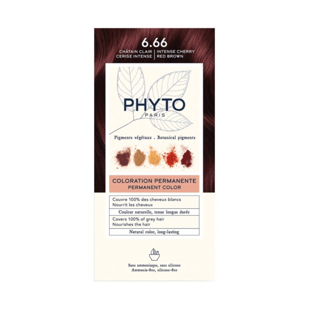 Coloration 6.66 Châtain Clair - Kit Coloration Permanente 50ml + 50ml + 12ml | Parashop.com