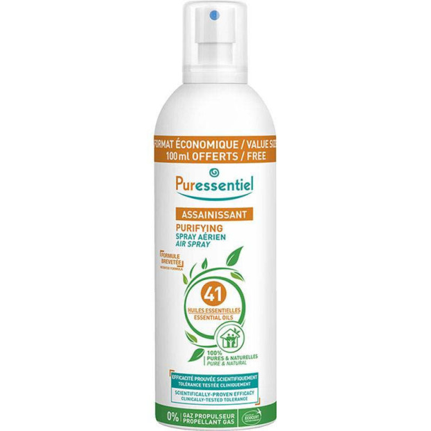 ASSAINISSANT, Spray Aérien Assainissant 41 Huiles Essentielles, 500ml