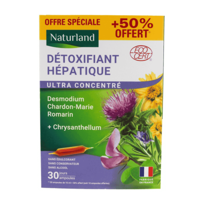 Détoxifiant Hépatique, 20 Ampoules + 10 Ampoules Offertes | Parashop.com