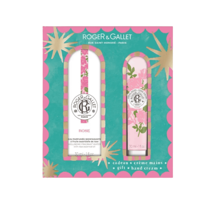 Rose Coffret Eau Parfumée Bienfaisante 30ml + Crème Mains 30ml | Parashop.com