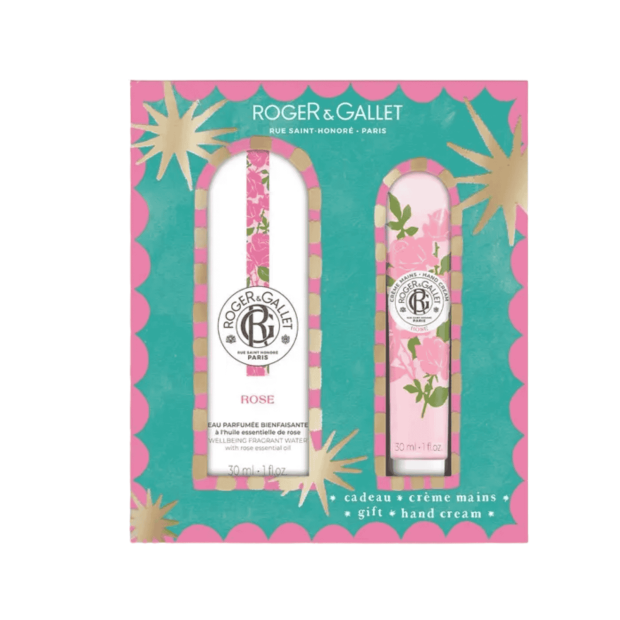 Rose Coffret Eau Parfumée Bienfaisante 30ml + Crème Mains 30ml | Parashop.com