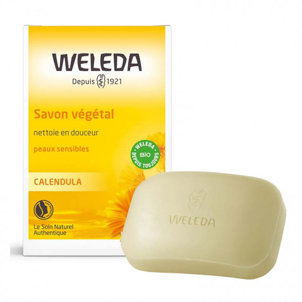 Savon végétal au Calendula, 100 g Weleda - Parashop