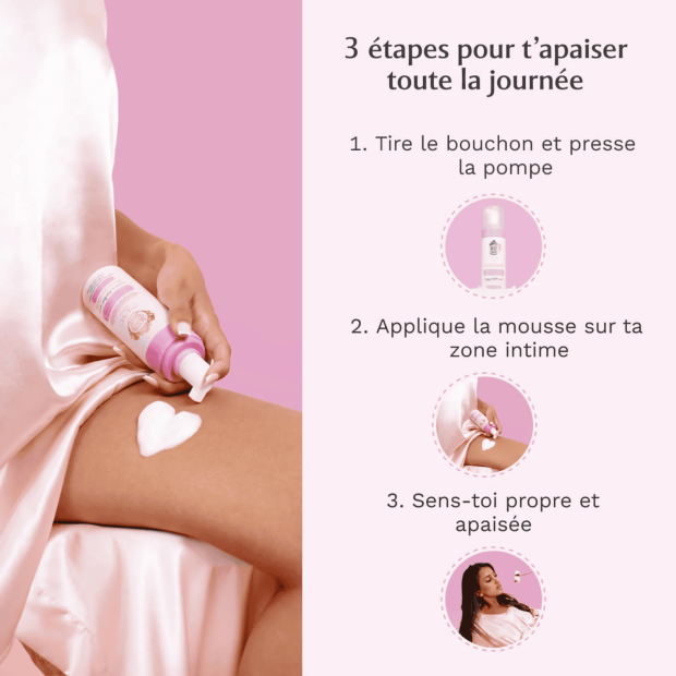 Musc Blanc - L’irrésistible Mousse nettoyante intime, 150ml