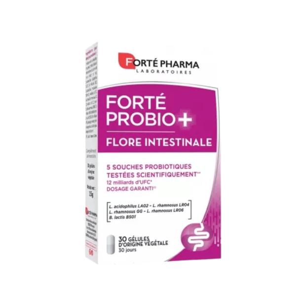 Forté ProBio+ Flore intestinale 30 jours, 30 gélules | Parashop.com