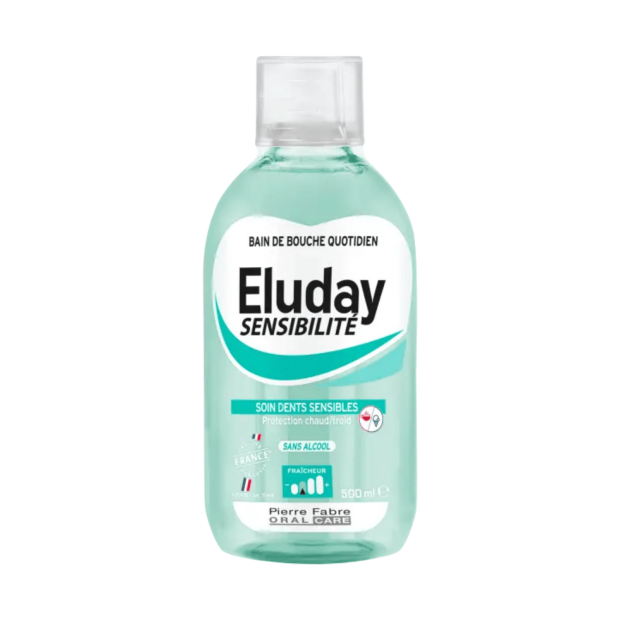 Eluday Sensibilité Bain de Bouche Quotidien Soin Dents Sensibles, 500ml | Parashop.com