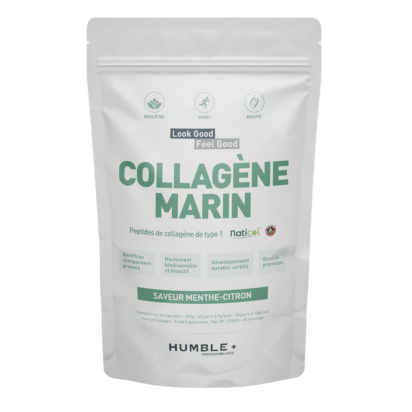 COLLAGEN MARIN POUDRE Menthe Citron, 300g | Parashop.com
