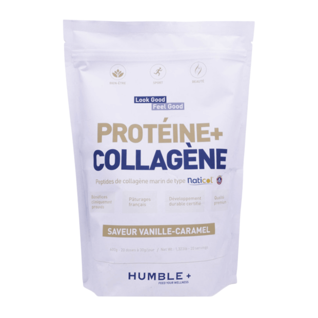 PROTÉINE+COLLAGEN POUDRE Vanille Caramel, 600g | Parashop.com
