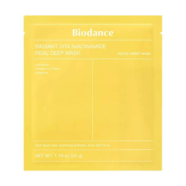 Real Deep Mask Masque Radiant Vita Niacinamide Illuminateur Unifiant - Visage - Peaux Ternes, 34g | Parashop.com