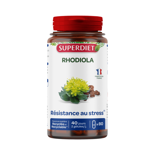 Rhodiola Bio Resistance au Stress, 80 gélules | Parashop.com