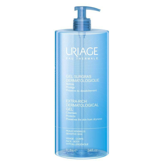 HYGIÈNE Gel Surgras Liquide Dermatologique, 1L Uriage - Parashop