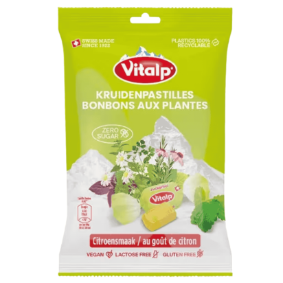 Bonbons Aux Plantes Sans Sucre Mélisse et Citron, 75g | Parashop.com