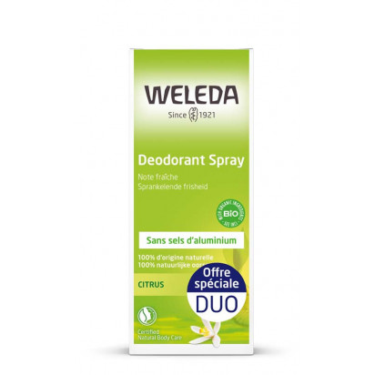 Déodorant au Citrus, lot 2x200ml Weleda - Parashop