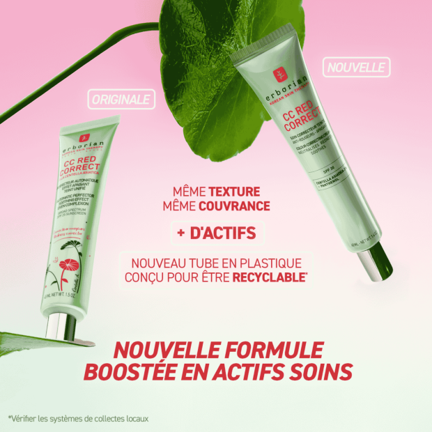 CC RED CORRECT Soin Correcteur Teinté Anti-rougeurs et Apaisant, 40ml