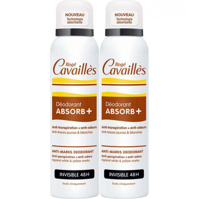 DéodorantS, Déo-Soin Invisible, Lot de 2 Sprays 150ml