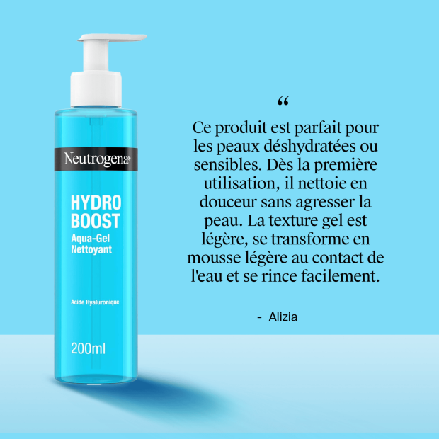 Hydro Boost Nettoyant Aqua-Gel Hydratant, 200ml