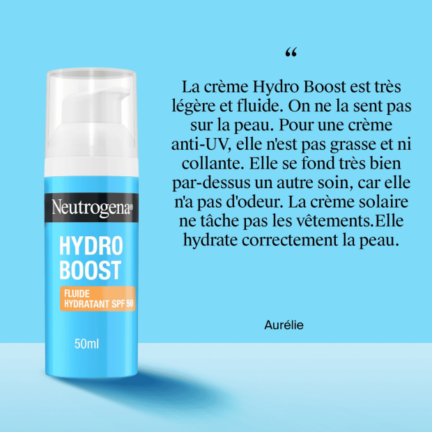 Hydro Boost Fluide Hydratant Avec Acide Hyaluronique B5 Et Niacinamide Spf50, 50ml