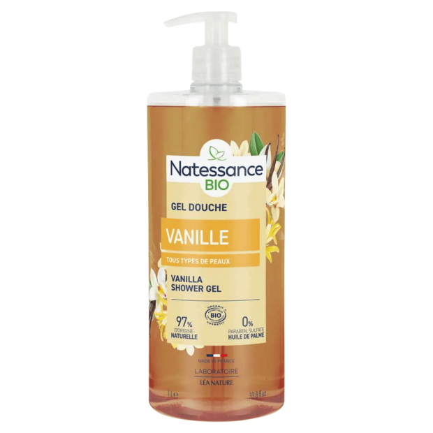 VANILLE, Gel Douche Vanille BIO, 1L | Parashop.com