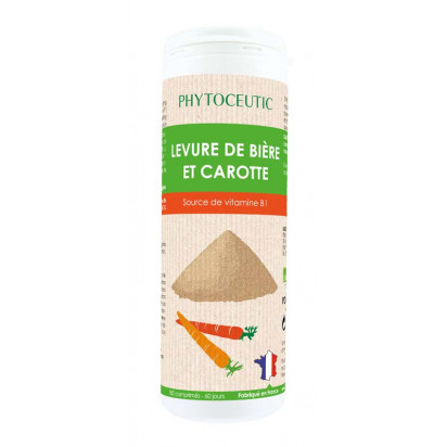 Levure de bière-carotte, 180 comprimés Phytoceutic - Parashop