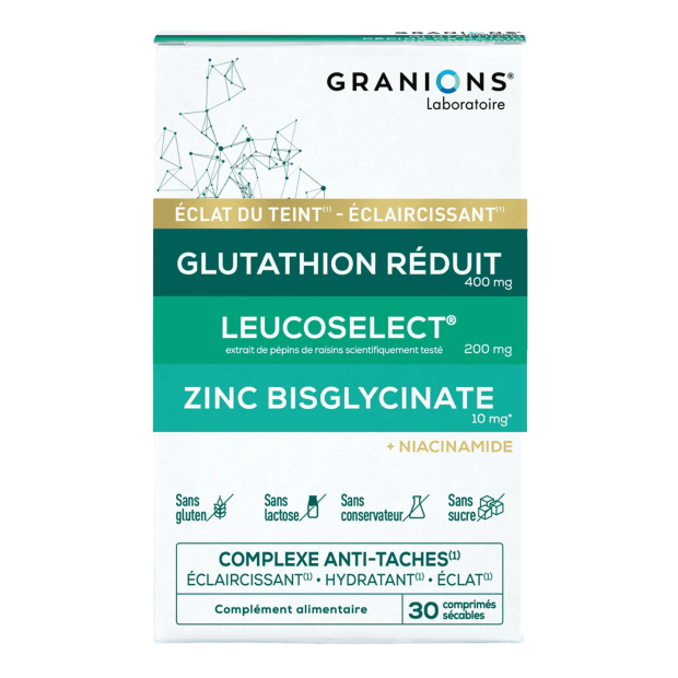 Complexe Anti-Tâches Eclaircissant éclat et hydratant, 30 comprimés | Parashop.com