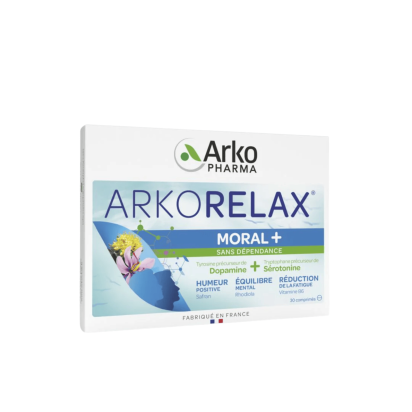 Arkorelax Moral+ Dopamine + Sérotonine, 30 Comprimés | Parashop.com