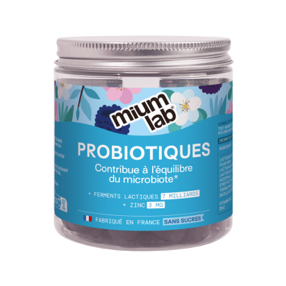 Mium Lab Gummies Probiotiques Sans Sucre, 42 Gummies | Parashop.com