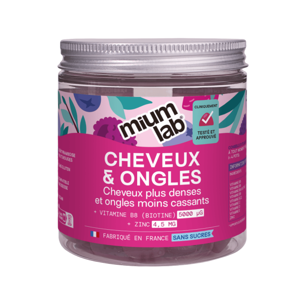 Mium Lab Gummies Cheveux & Ongles Sans Sucre, 42 gummies | Parashop.com