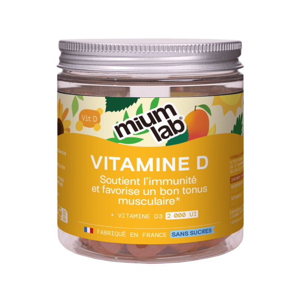 Mium Lab Gummies Vitamine D Sans Sucre, 42 gummies | Parashop.com