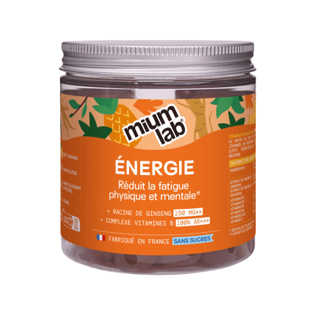 Mium Lab Gummies Energie Sans Sucre, 42 gummies | Parashop.com
