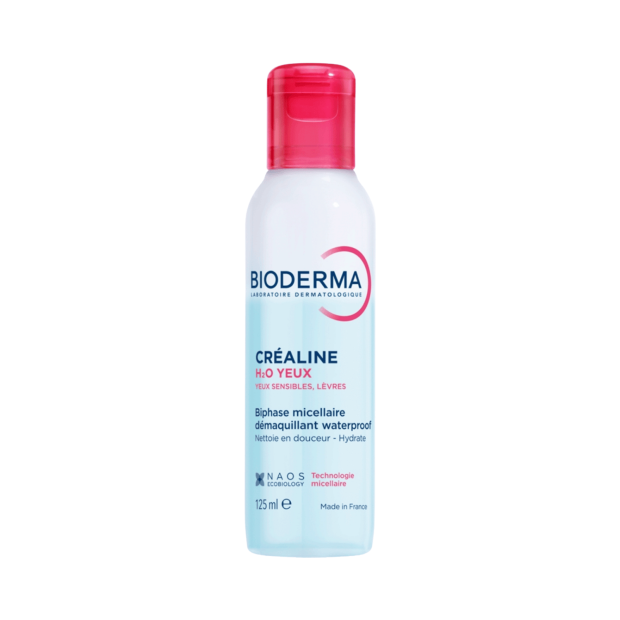 Bioderma CREALINE H2O Biphase démaquillant yeux sensibles et lèvres, 125ml | Parashop.com