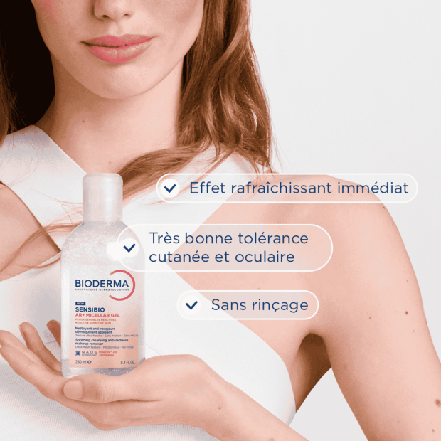 Crealine AR+ Gelée Micellaire Peaux Sensibles Réactives, 250ml