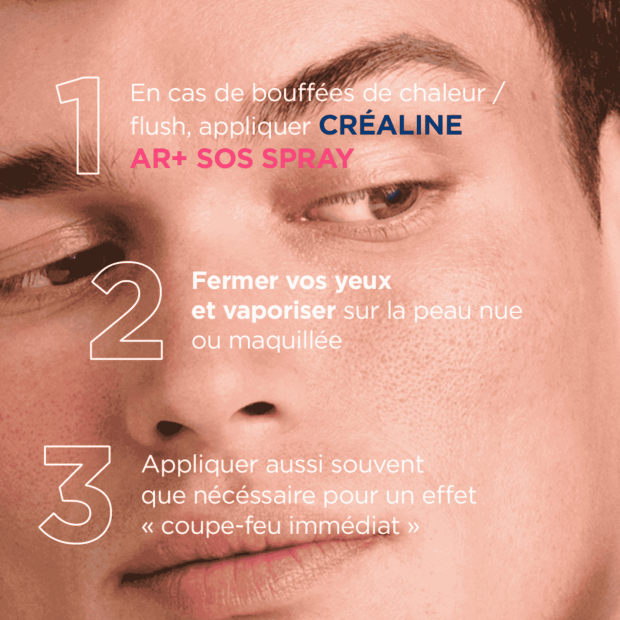 Crealine AR+ Sos Spray Peaux Sensibles Réactives, 70ml