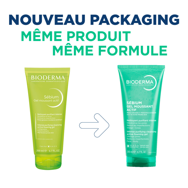 Sebium Gel Moussant Actif, 200ml