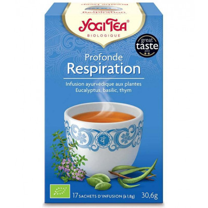 Infusion Profonde Respiration Bio, 17 sachets Yogi Tea - Parashop