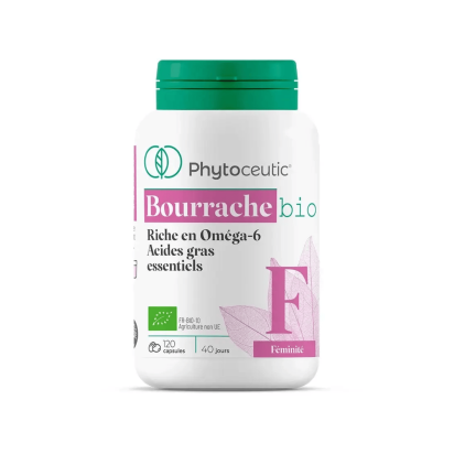 Bourrache Bio, 120 capsules Phytoceutic | Parashop.com