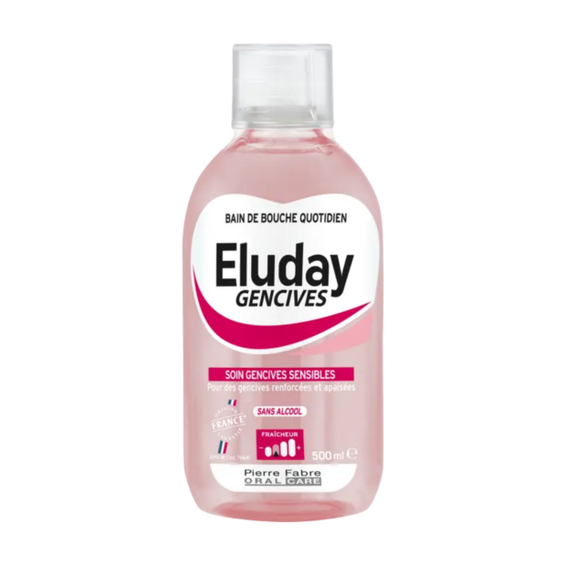 Eluday Gencives Bain de Bouche Quotidien Soin Gencives Sensibles, 500ml | Parashop.com