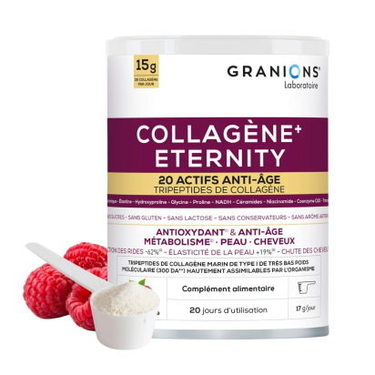 Collagène Eternity Goût framboise, 343g | Parashop.com