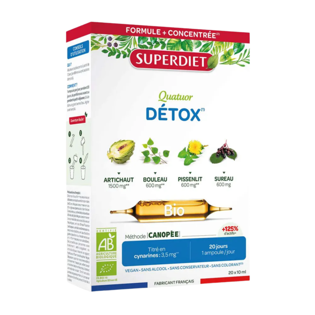 Ma Détox Ciblée Foie Bio, 10 Ampoules | Parashop.com