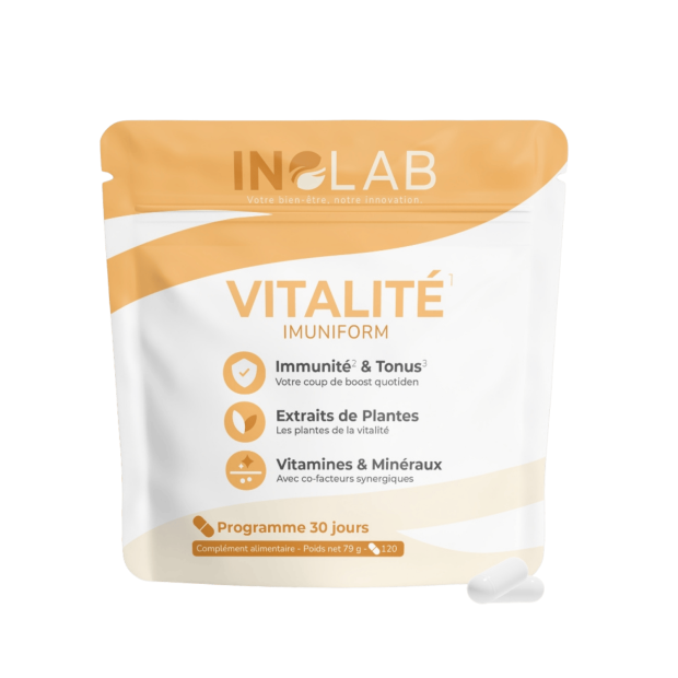 Laboratoire Inolab x IMUNIFORM Multivitamines Mineraux & Plantes Immunité Tonus, 120 gélules | Parashop.com