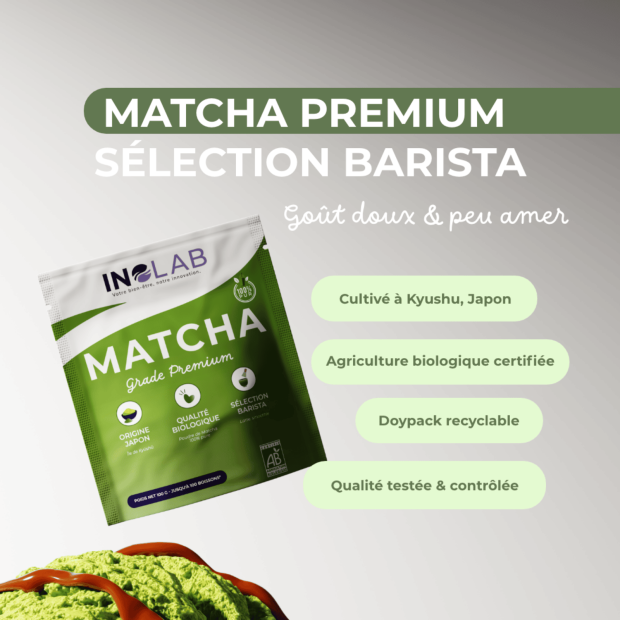 Matcha Bio Premium Poudre de Matcha du Japon, 100ml