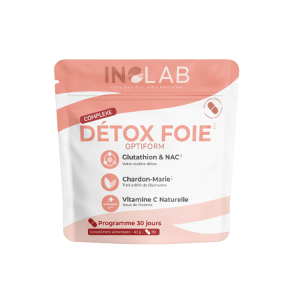 Laboratoire Inolab x OPTIFORM Gluthation Réduit 98% Antioxydant Détox, 90 gélules | Parashop.com