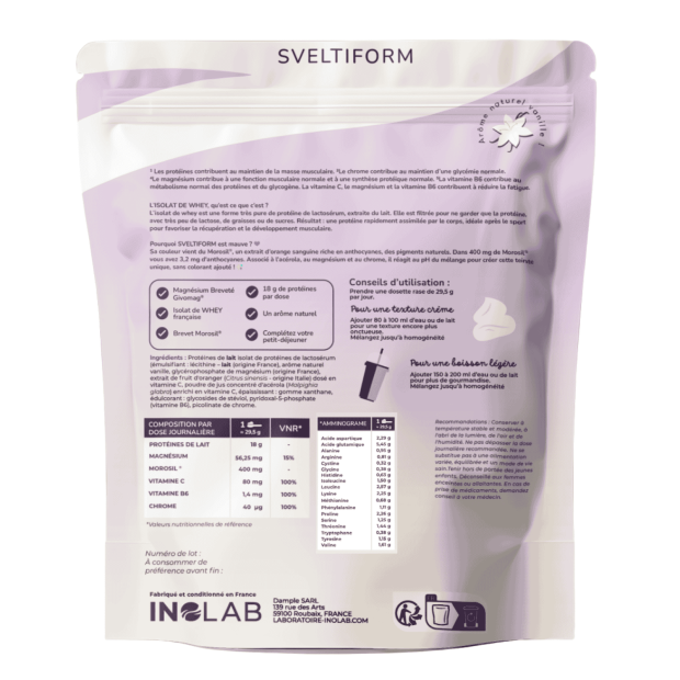 Sveltiform Protéine et Morosil, 442g