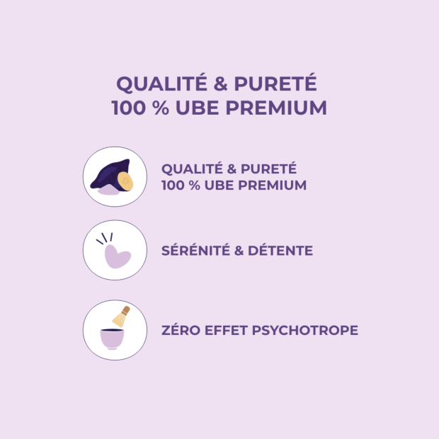 Poudre d’UBE Premium Igname Violet des Philippines, 100g