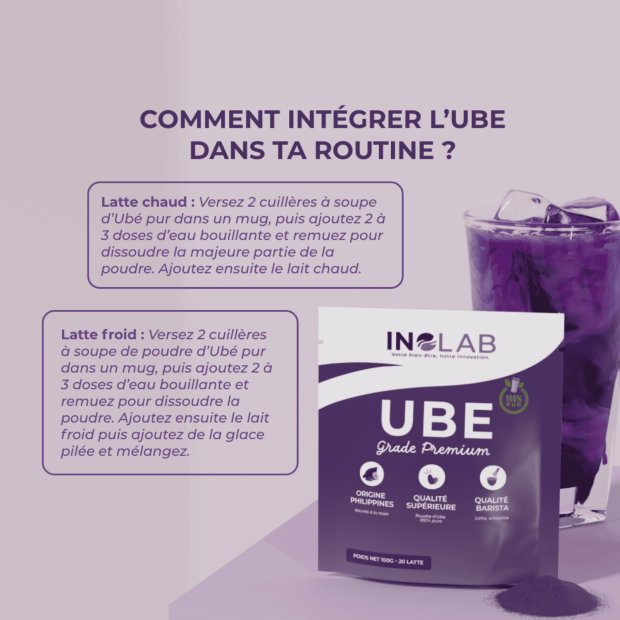 Poudre d’UBE Premium Igname Violet des Philippines, 100g
