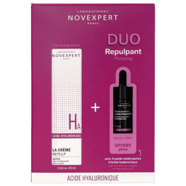 Coffret Acide Hyaluronic La Crème Repulp 40ml + Sérum Booster 10ml OFFERT | Parashop.com