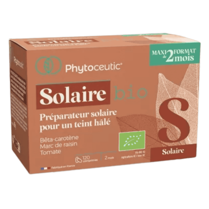 Solaire Bio Préparateur Solaire 2 mois, 120 comprimés | Parashop.com