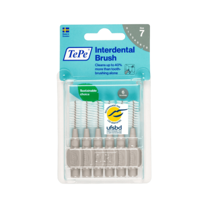 Brossettes Interdentaires 6 Unités Taille 7 Gris | Parashop.com