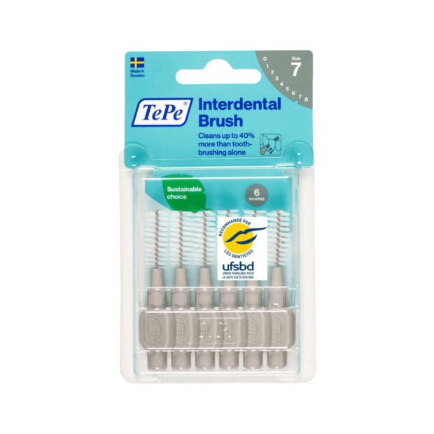 Brossettes Interdentaires 6 Unités Taille 7 Gris | Parashop.com