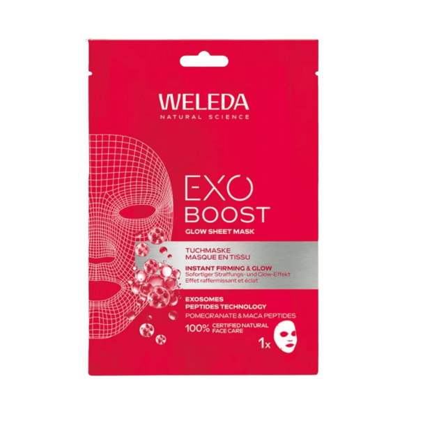 Exo Boost Glow Masque Tissu Eclat Grenade et Peptides de Maca, 1 unité | Parashop.com